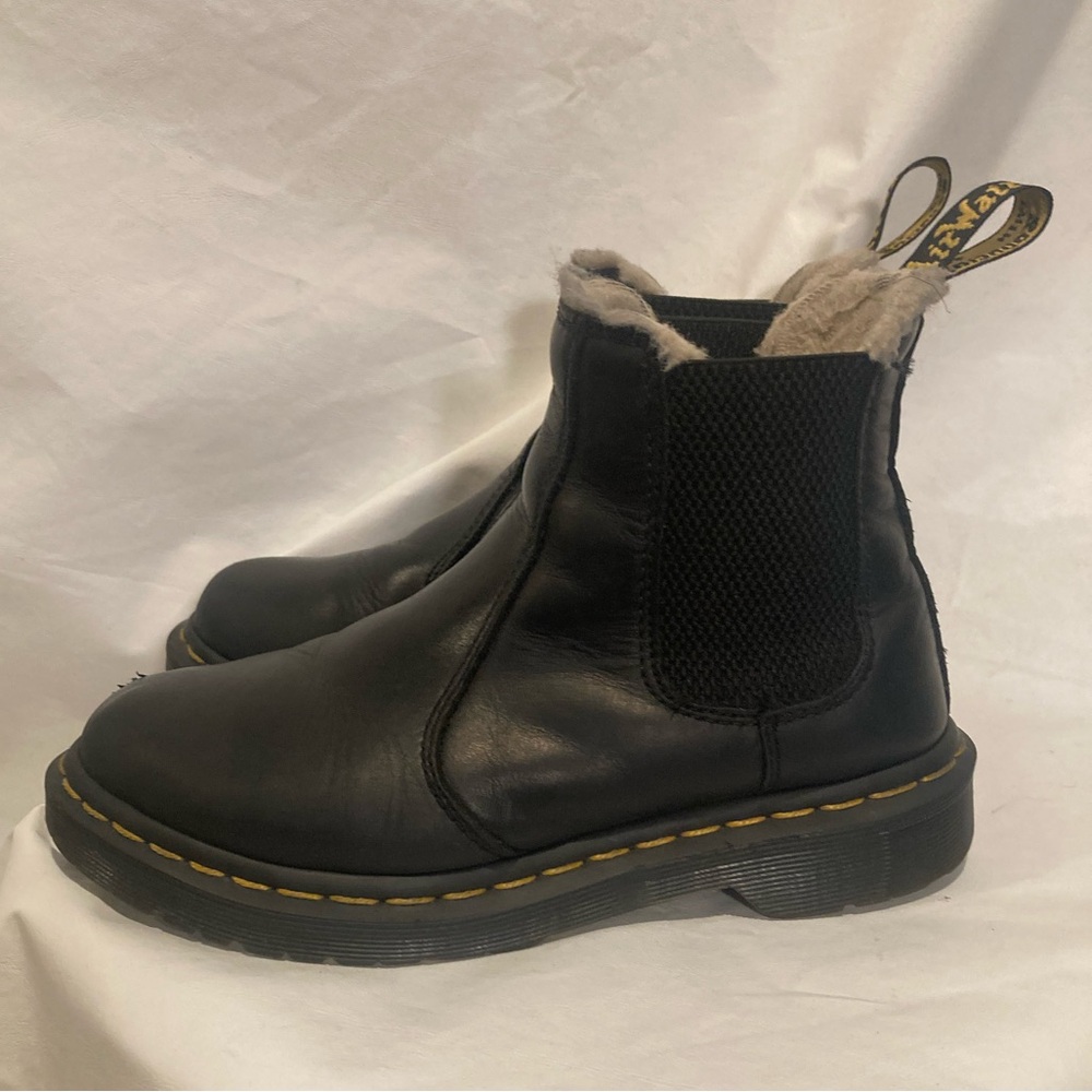 Doc Marten Faux Fur Lined Chelsea Boots